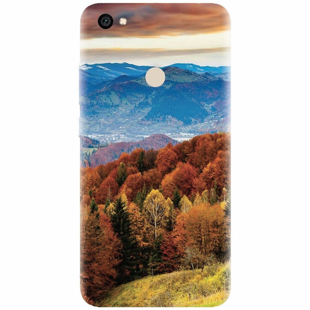 Husa silicon pentru Xiaomi Redmi Note 5A, Autumn Mountain Fall Rusty Forest Colours
