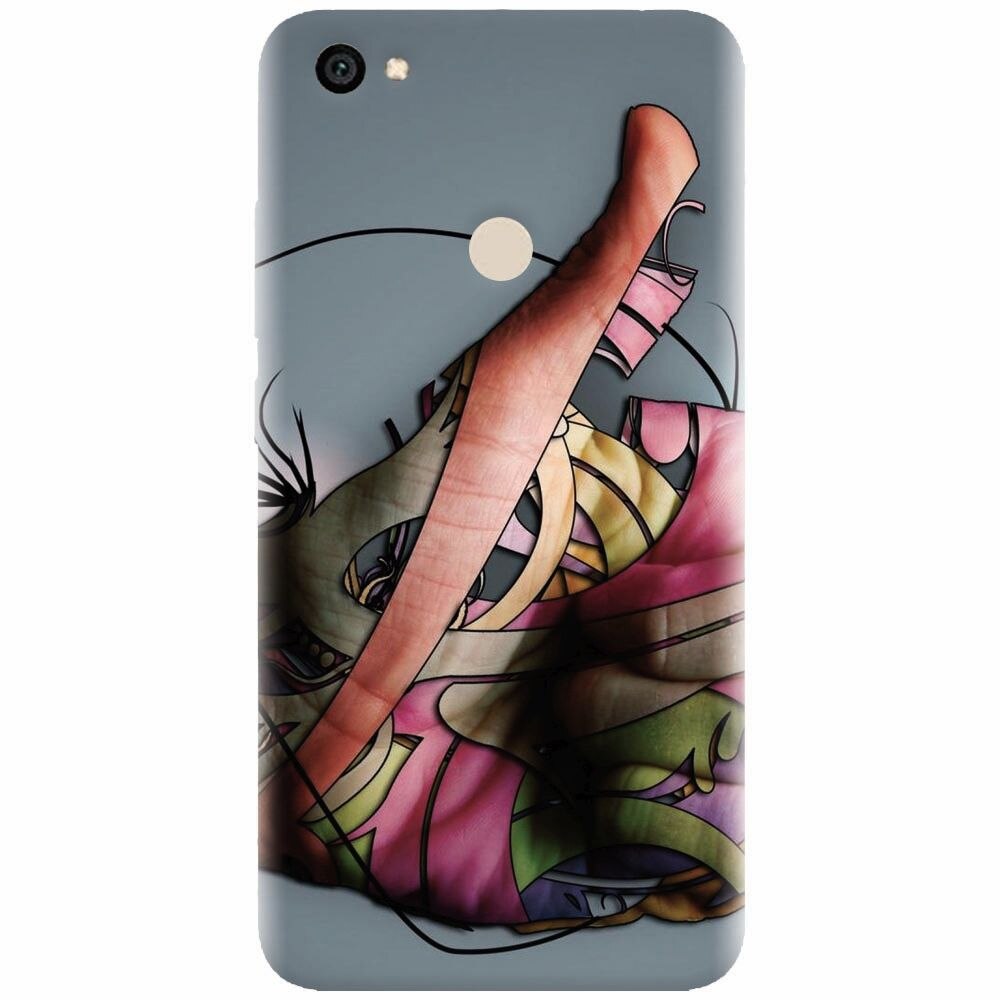 Husa silicon pentru Xiaomi Redmi Note 5A, Abstract Minimalistic Hands