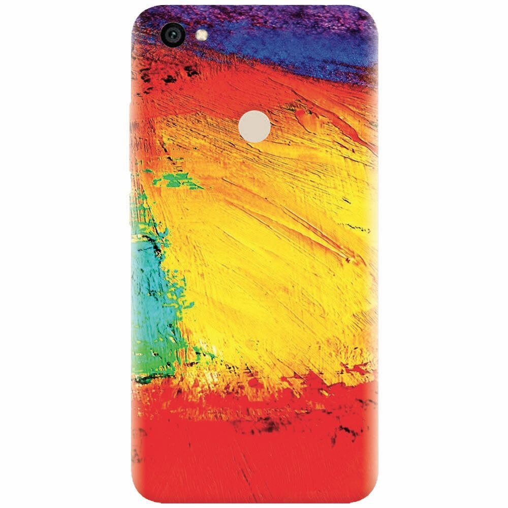 Husa silicon pentru Xiaomi Redmi Note 5A, Colorful Dry Paint Strokes Texture