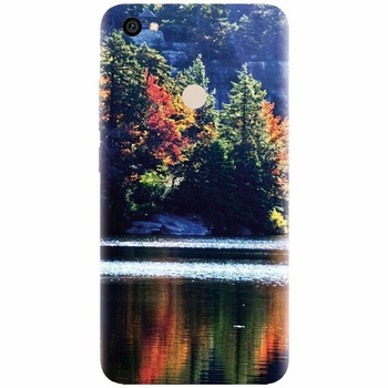 Husa silicon pentru Xiaomi Redmi Note 5A, Lake Minnewaska Autumn Husa silicon pentru Xiaomi Redmi Note 5A, Lake Minnewaska Autumn