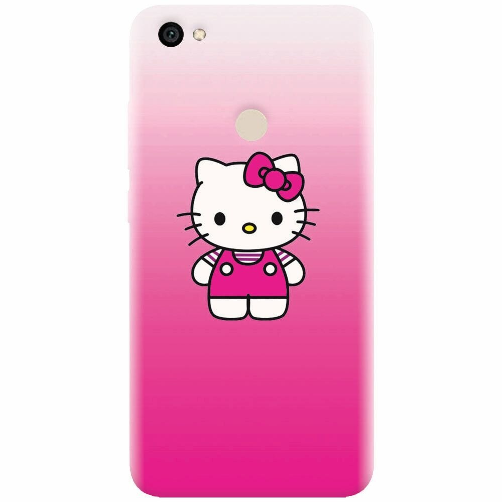 Husa silicon pentru Xiaomi Redmi Note 5A, Cute Pink Catty