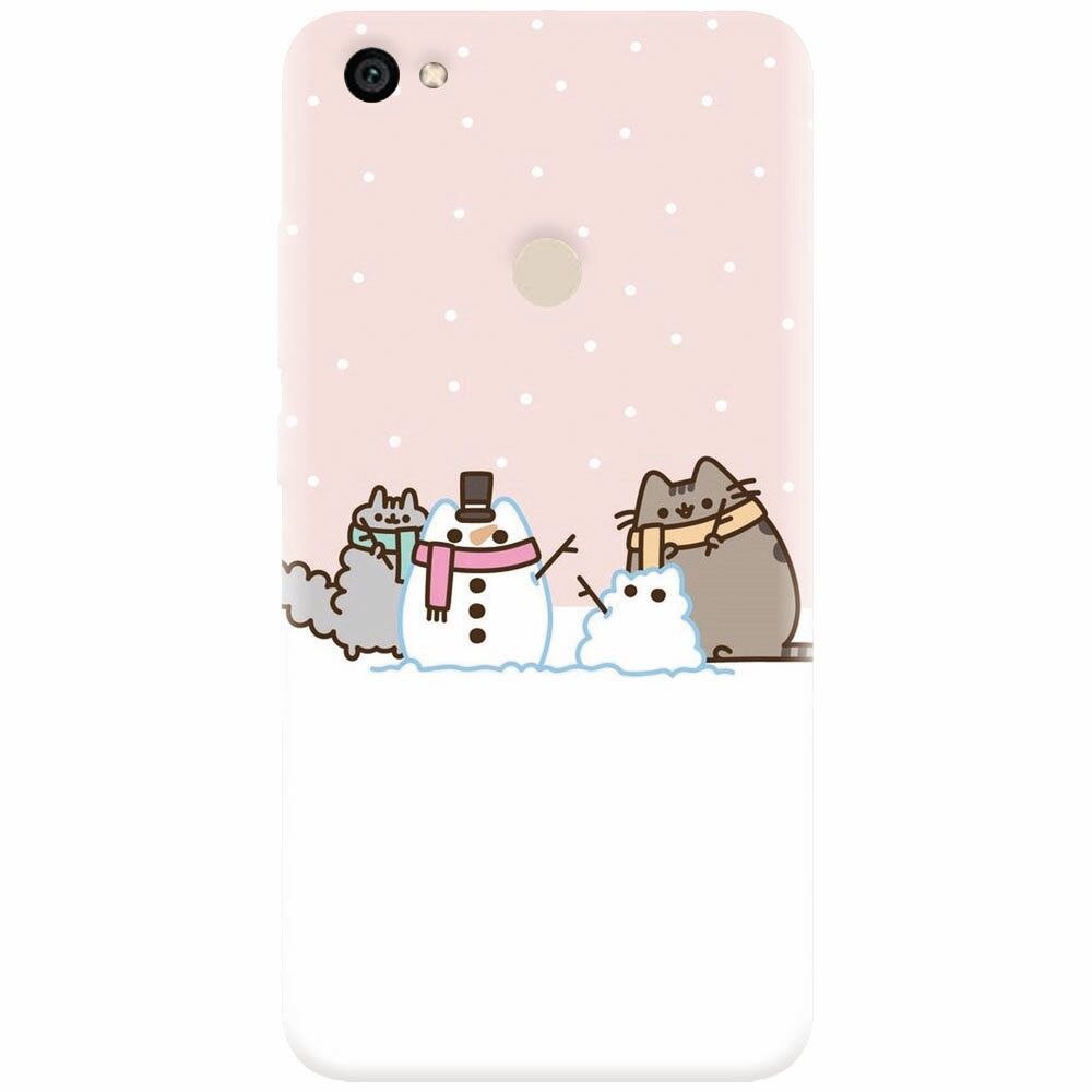 Husa silicon pentru Xiaomi Redmi Note 5A, Cat And Snowman