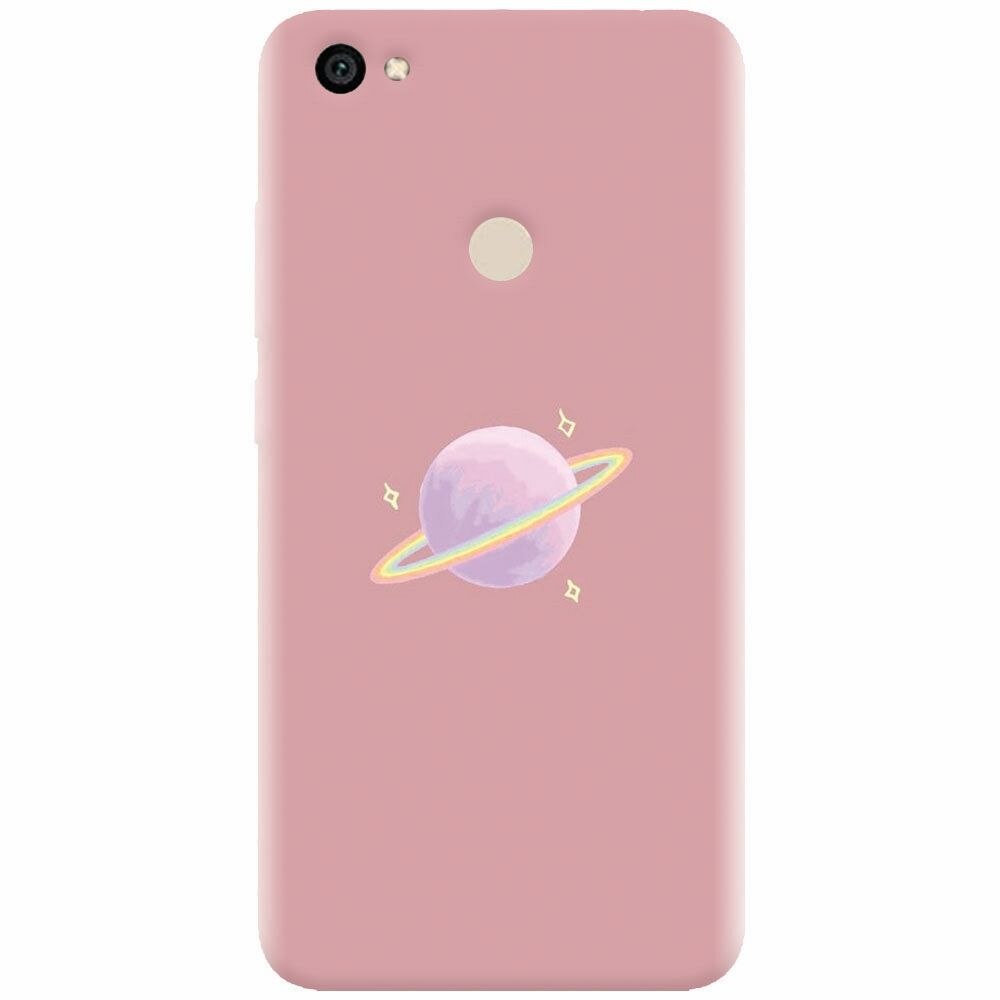 Husa silicon pentru Xiaomi Redmi Note 5A, Saturn On Pink