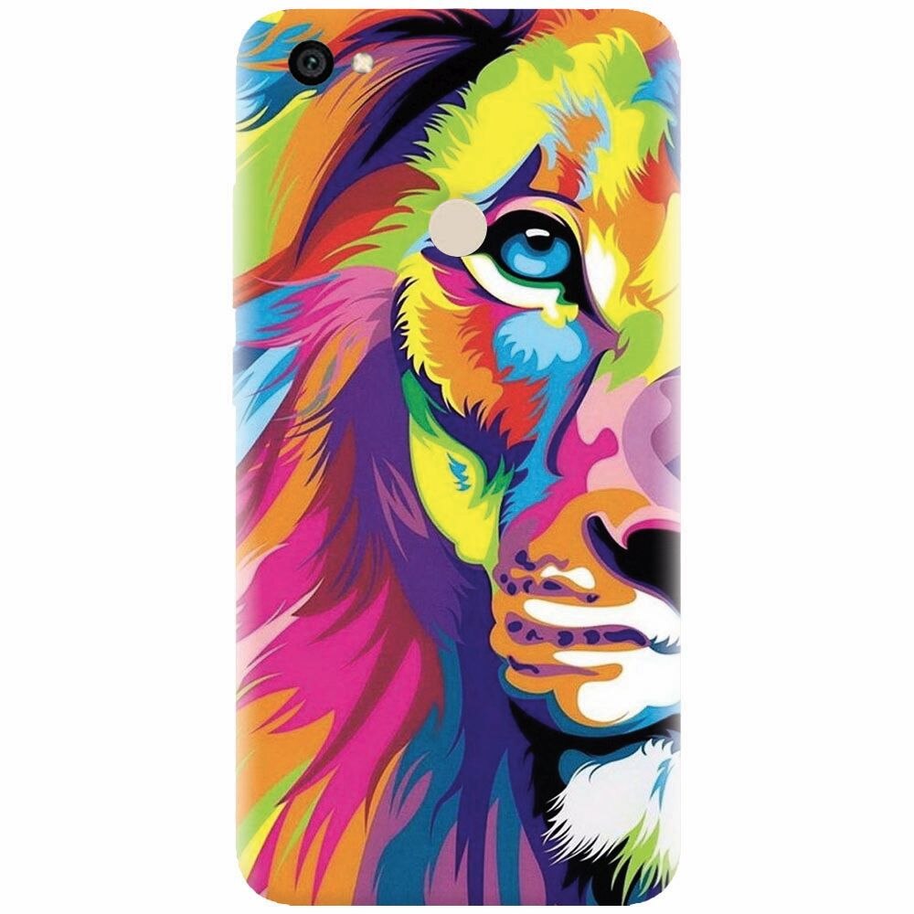 Husa silicon pentru Xiaomi Redmi Note 5A, Colorfull Lion 002