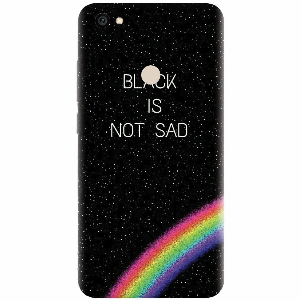 Husa silicon pentru Xiaomi Redmi Note 5A, Black Is Not Sad