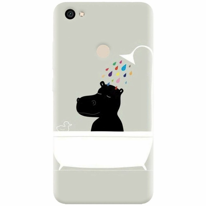 Husa silicon pentru Xiaomi Redmi Note 5A, Hippo Bath