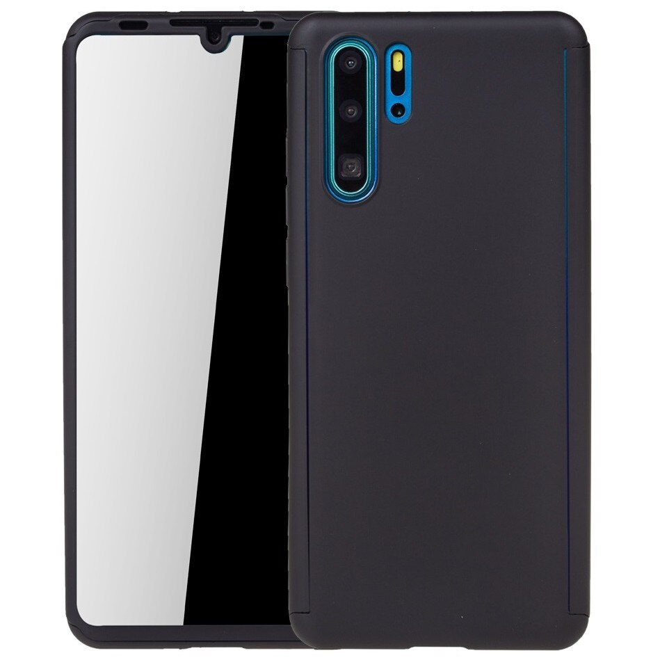 Husa Full Cover 360 (fata + spate) pentru Huawei P30 Pro, Negru