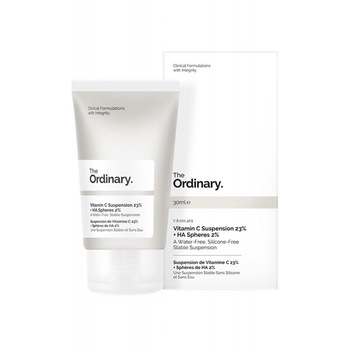 Suspensie cu vitamina C 23% si sfere de Acid Hialuronic 2% The Ordinary, Femei, 30 ml Suspensie cu vitamina C 23% si sfere de Acid Hialuronic 2% The Ordinary, Femei, 30 ml