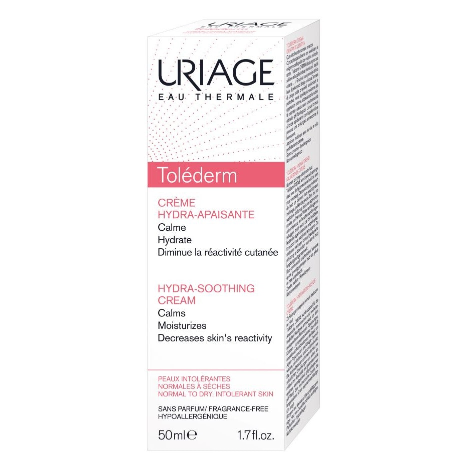 Crema hidratanta pentru piele intoleranta cu apa termala Uriage Tolederm, 50 ml