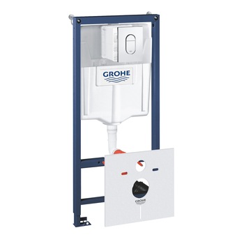Set 4 in 1 rezervor pentru WC Grohe Rapid SL, 1.13 m, placa de actionare inclusa, rezervor de apa GD2, cadru instalare, set WC antifonat, dubla spalare, Crom Set 4 in 1 rezervor pentru WC Grohe Rapid SL, 1.13 m, placa de actionare inclusa, rezervor de apa GD2, cadru instalare, set WC antifonat, dubla spalare, Crom