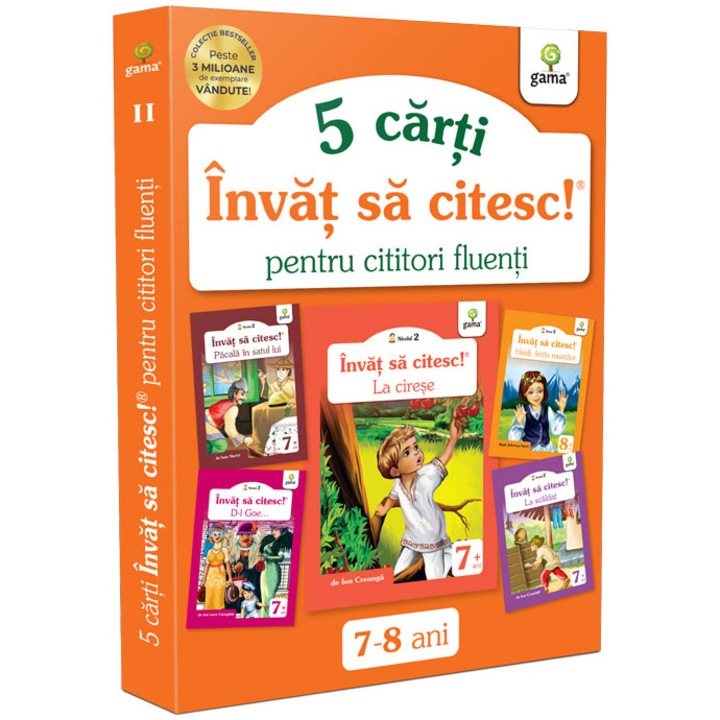 Pachet pentru copii, Invat sa citesc pentru cititori fluenti, 7-10 ani, vol.2, 5 carti