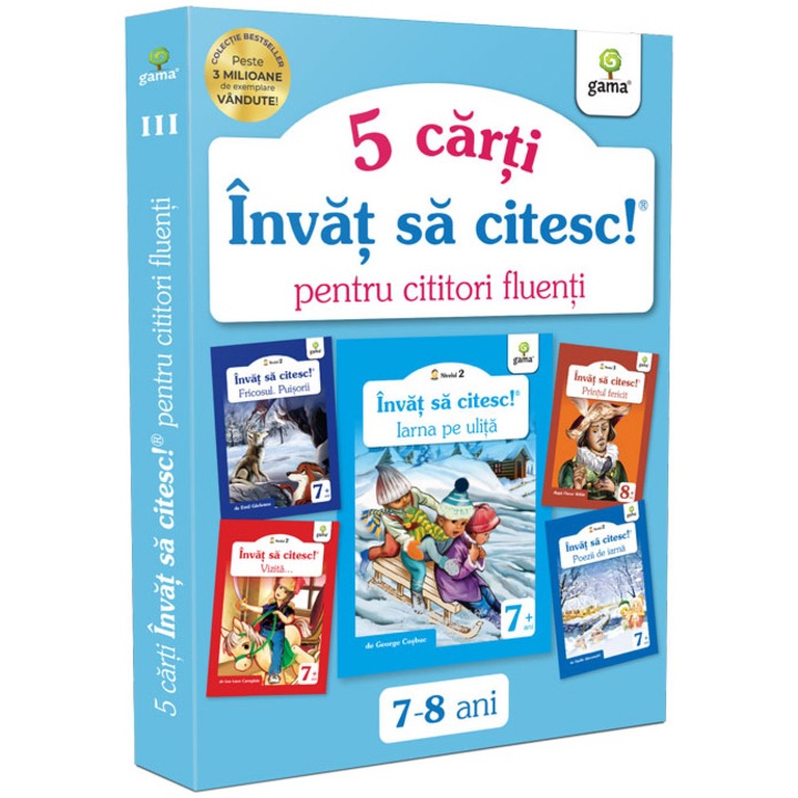 Pachet pentru copii, Invat sa citesc pentru cititori fluenti, 7-10 ani, vol.3, 5 carti