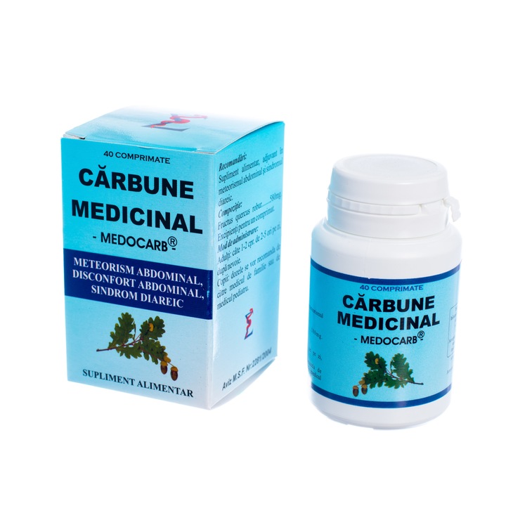 Carbune medicinal, Elidor, 40 cpr