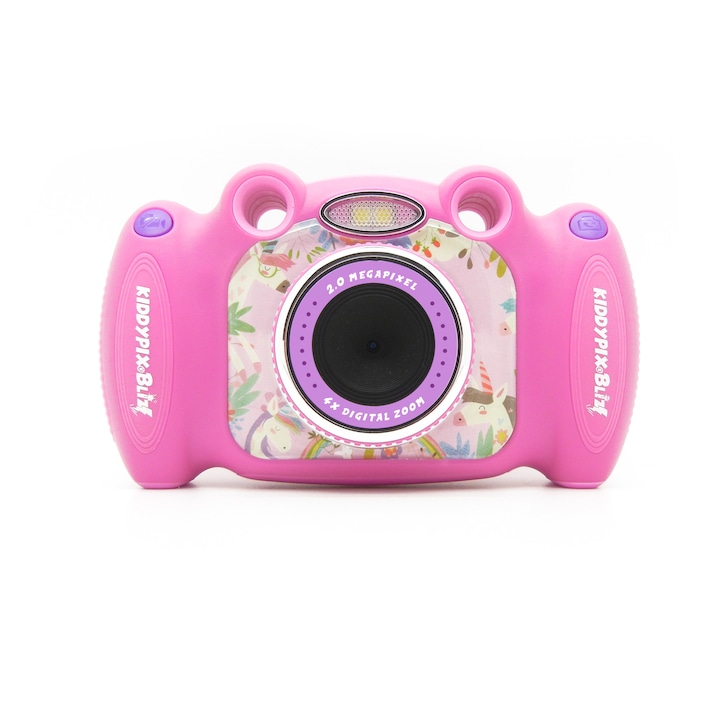 Kamera lányoknak Easypix Kiddypix Blizz, rózsaszín +6 játék mellékelve + hordózótáska