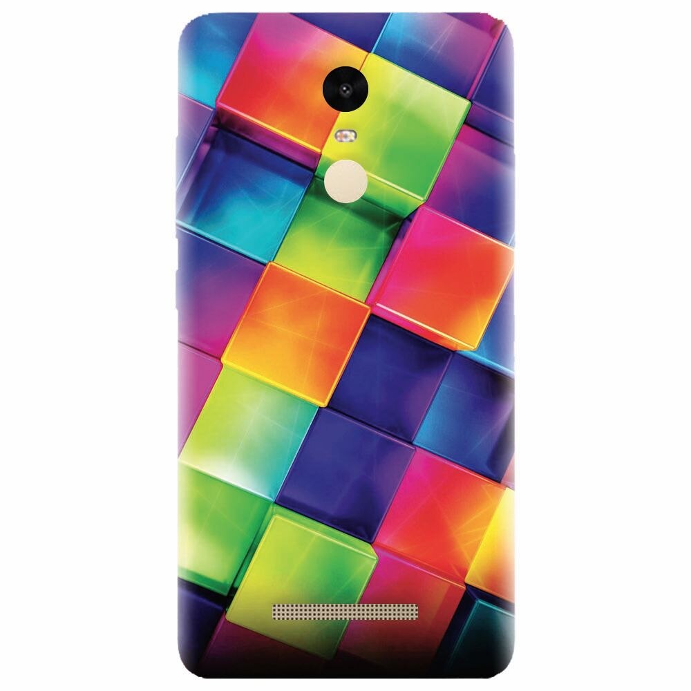 Husa silicon pentru Xiaomi Redmi Note 3, 3D Geometric Colorful