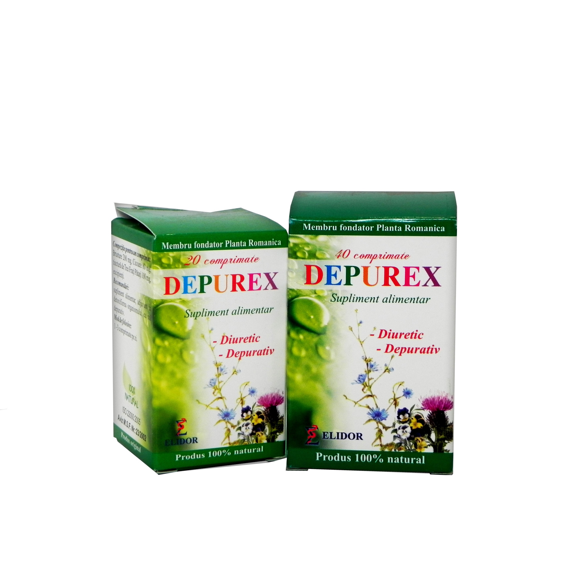 Depurex, Elidor, 40 cpr