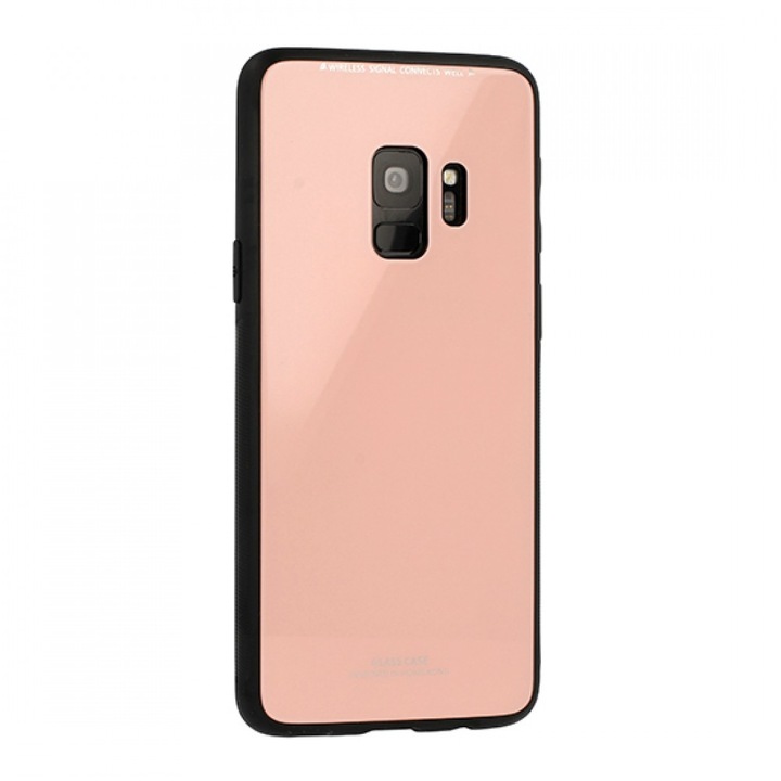 Keményhátú üvegtok Xiaomi Redmi Note 8, rózsaszín