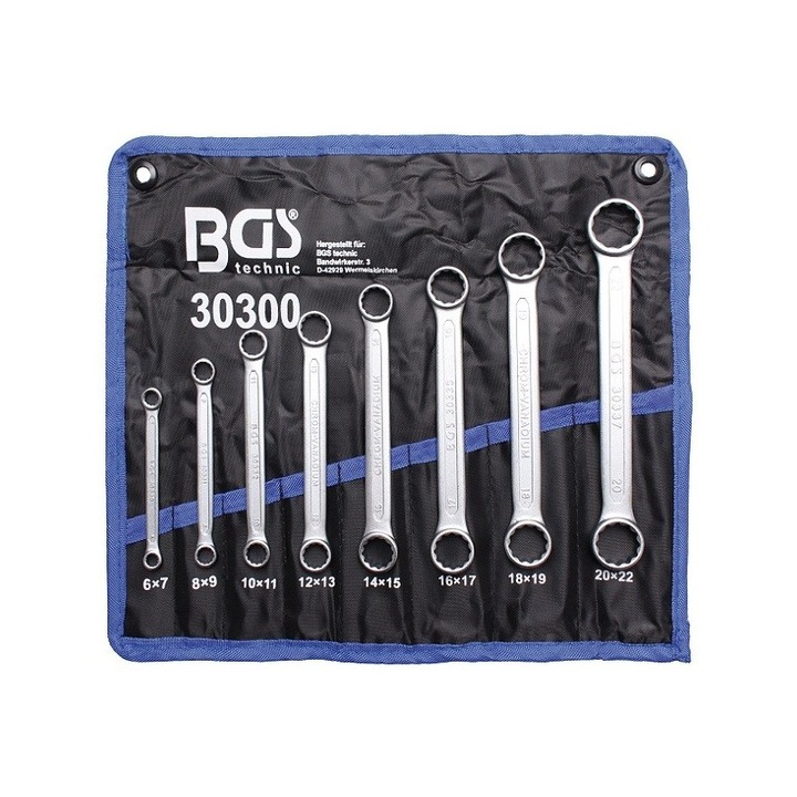 Set de chei inelare drepte, dimensiuni 6-22mm