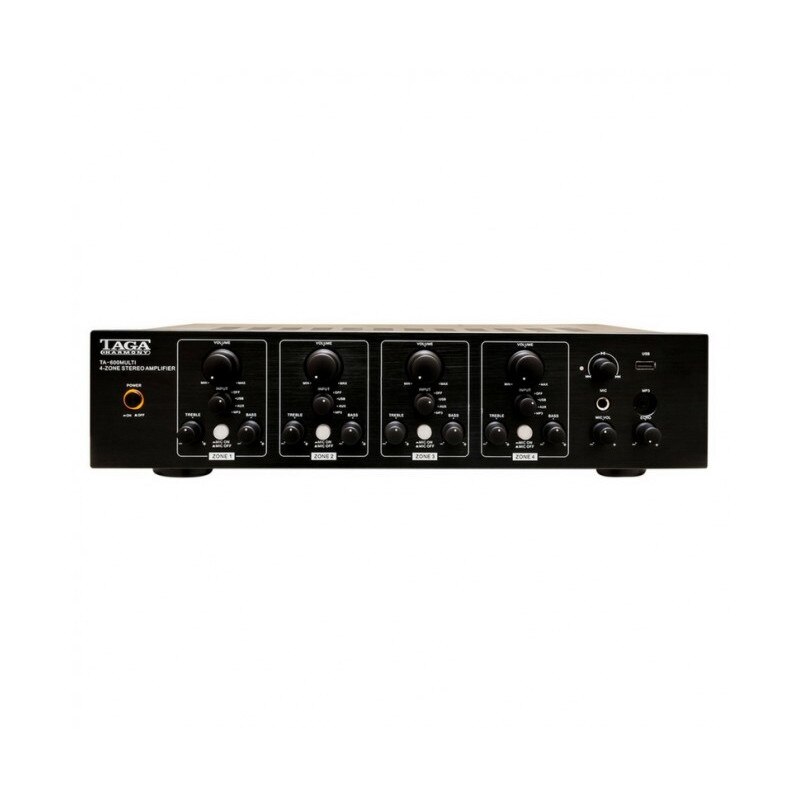 Amplificator stereo 4 zone Taga Harmony TA-600 Multi, Negru