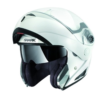 Casca flip-up Shark Openline Prime, alb, marime XL Casca flip-up Shark Openline Prime, alb, marime XL