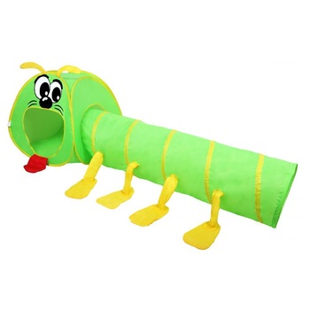 Cort pentru copii iMK®, casa de joaca omida, perdea moale, poliester 100%, 75 x 75 x 250 cm Cort pentru copii iMK®, casa de joaca omida, perdea moale, poliester 100%, 75 x 75 x 250 cm