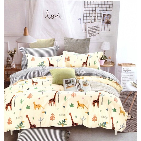 Lenjerie Pat Dublu 4 Piese Material Bumbac Satinat Animale Zenartdeco Shop Emag Ro