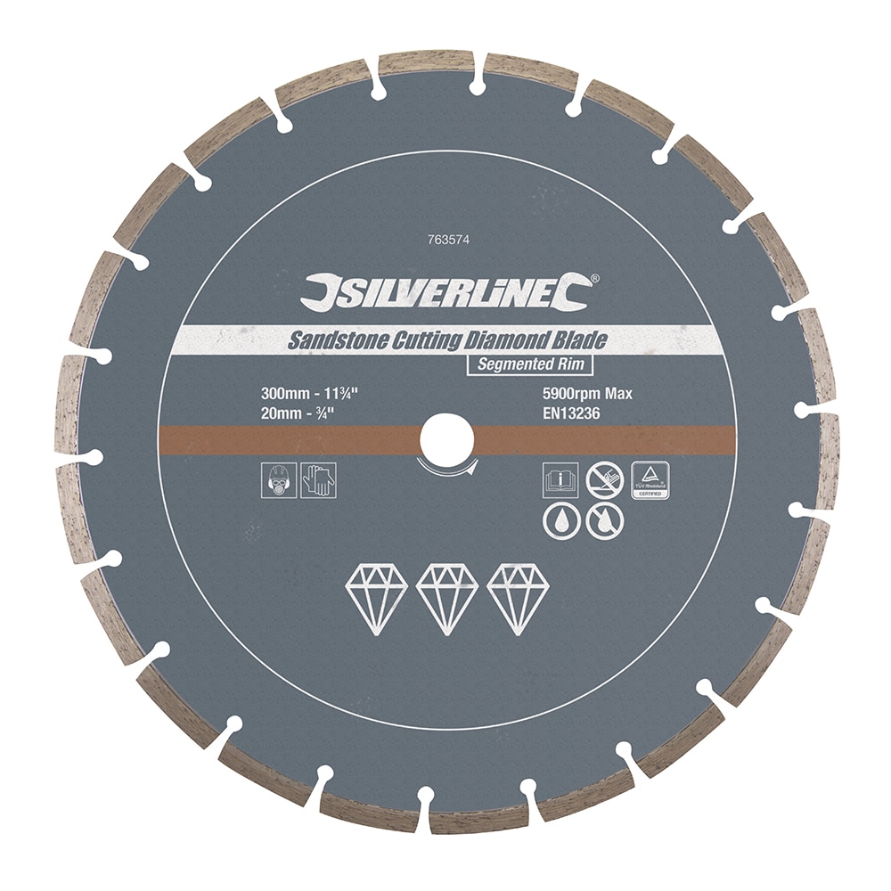 Disc piatra, caramida, 300 x 20mm, Silverline