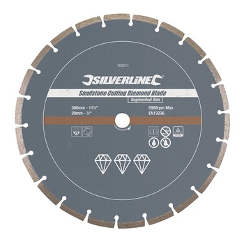 Disc piatra, caramida, 300 x 20mm, Silverline Disc piatra, caramida, 300 x 20mm, Silverline