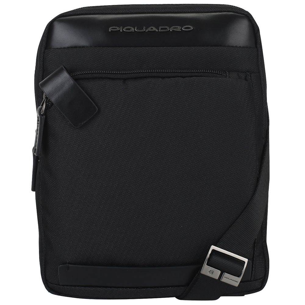 Geanta crossbody Piquadro port iPad®10,5’’/9,7” din tesut CA1816S100/N neagra
