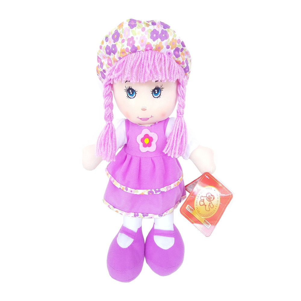 Papusa material textil, VIOLET, 25 cm, WJ7210-25