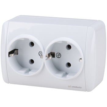 Priza dubla Shuko PT 2001 EvoTools Priza dubla Shuko PT 2001 EvoTools