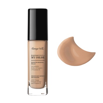 Fond de ten, efect de piele perfecta, cu extract de floare de portocal si vitamina E, piersica - My color, 30 ML, Bottega Verde Fond de ten, efect de piele perfecta, cu extract de floare de portocal si vitamina E, piersica - My color, 30 ML, Bottega Verde