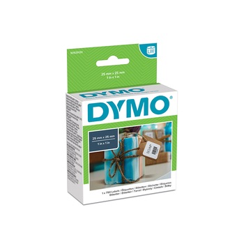 Etichete termice, DYMO DY929120 LabelWriter 25mmx25mm, multifunctionale, patrate, permanente, hartie alba, 1 rola/cutie, 750 etichete/rola Etichete termice, DYMO DY929120 LabelWriter 25mmx25mm, multifunctionale, patrate, permanente, hartie alba, 1 rola/cutie, 750 etichete/rola