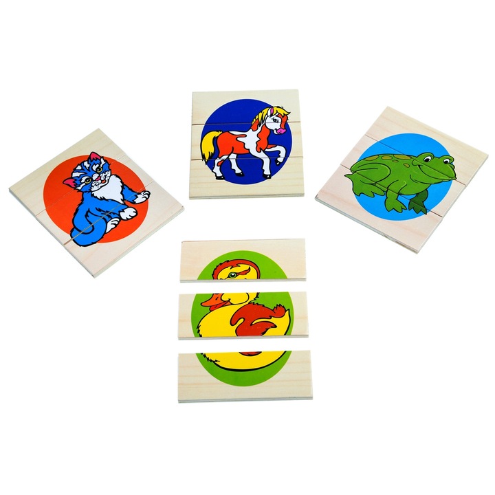 Fa puzzle 3 db, Alibeibei, 4 puzzle