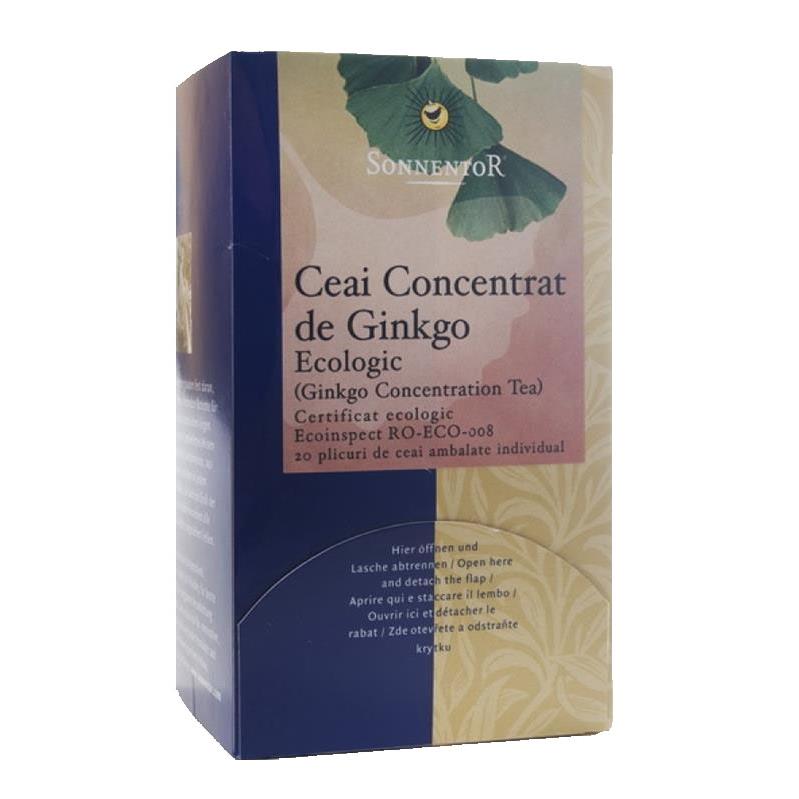 Ceai pentru Concentrare Ginkgo Eco Sonnentor 20dz