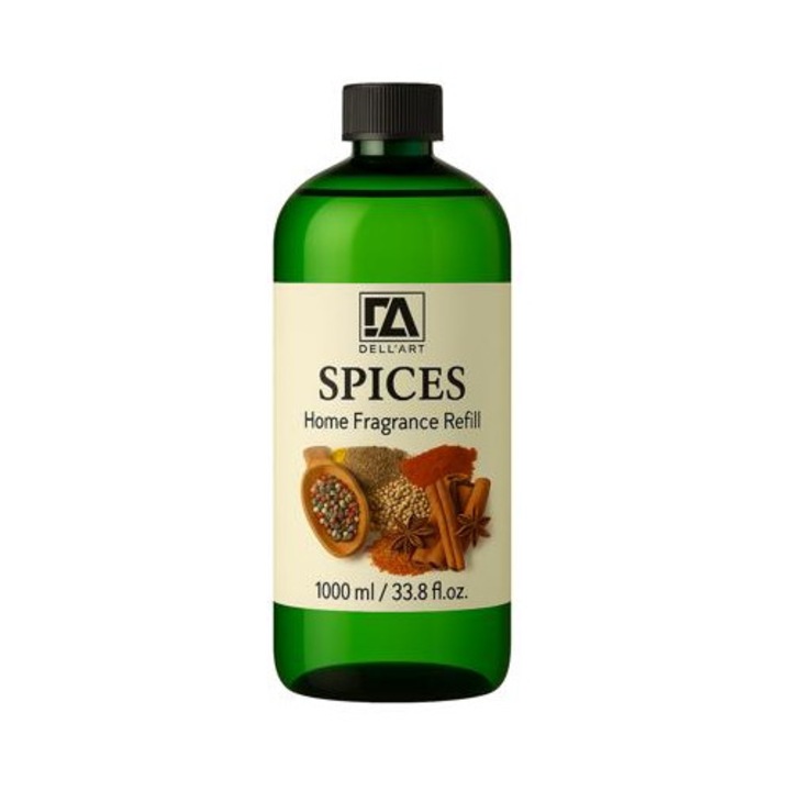 DellArt Otthoni illatosító utántöltő, Fűszeres illattal, 1000 ml
