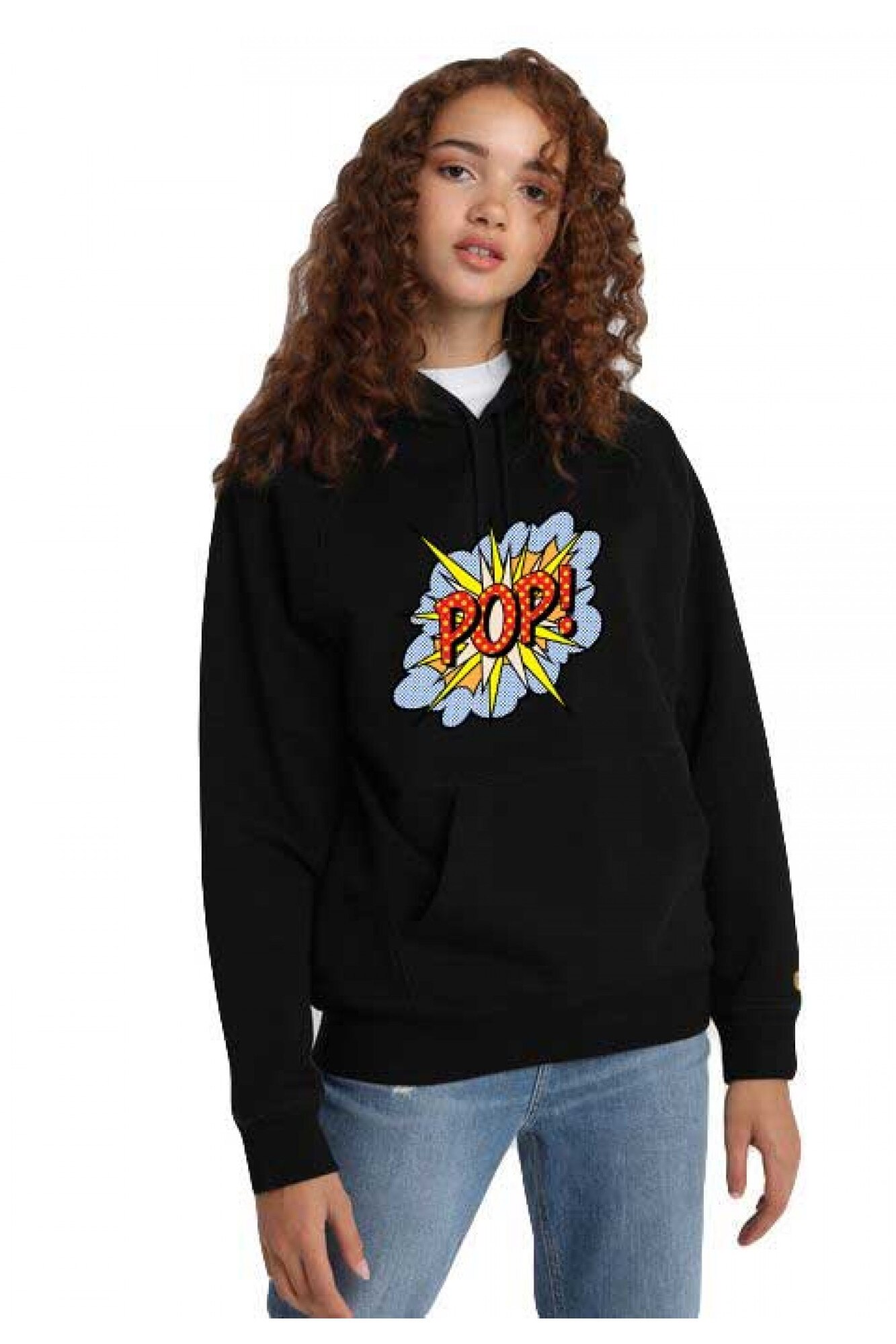 Hanorac dama negru - POP