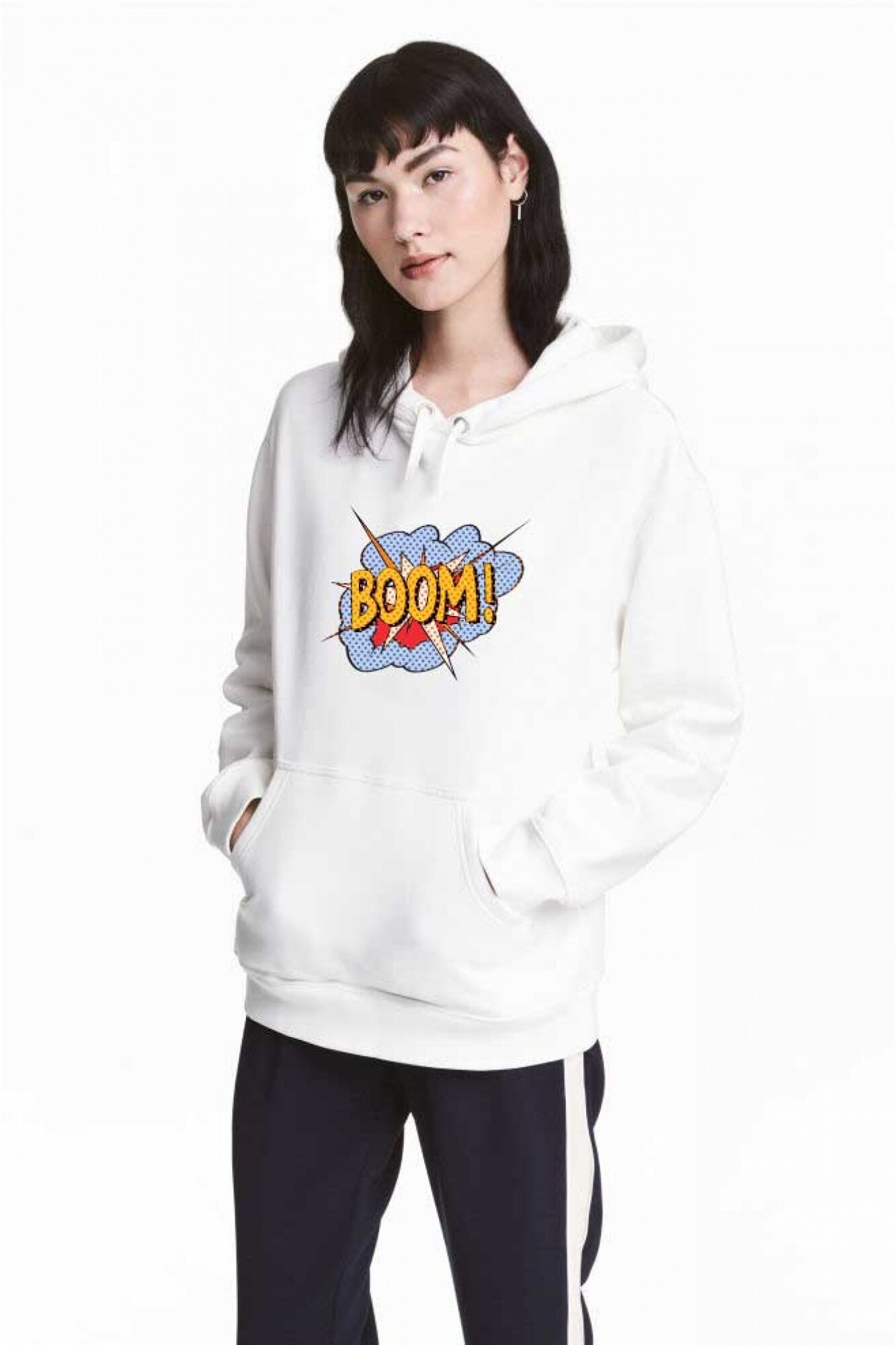 Hanorac dama alb - Boom