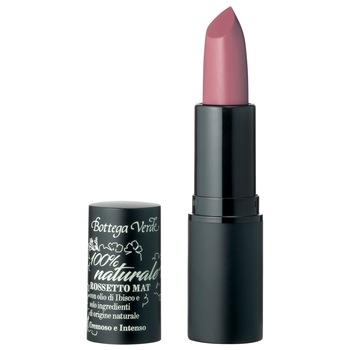 Ruj mat cu ulei de hibiscus - cremos si intens - 100% natural, Bottega Verde Ruj mat cu ulei de hibiscus - cremos si intens - 100% natural, Bottega Verde