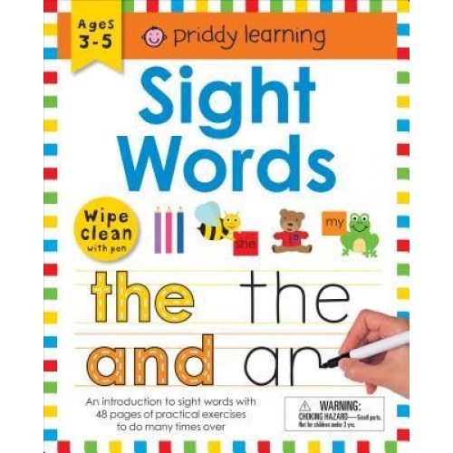 Wipe Clean Workbook: Sight Words (Enclosed Spiral Binding), Roger Priddy (Author)