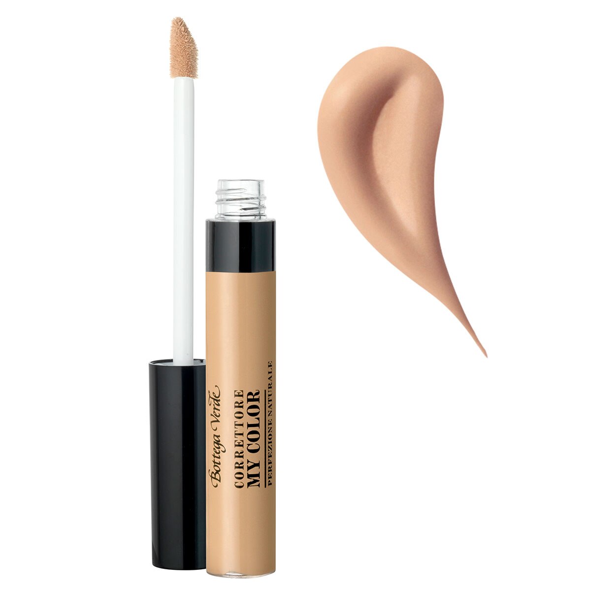 Corector lichid cu extract de flori de portocal si vitamina E, bej migdala, 6 ML, Bottega Verde