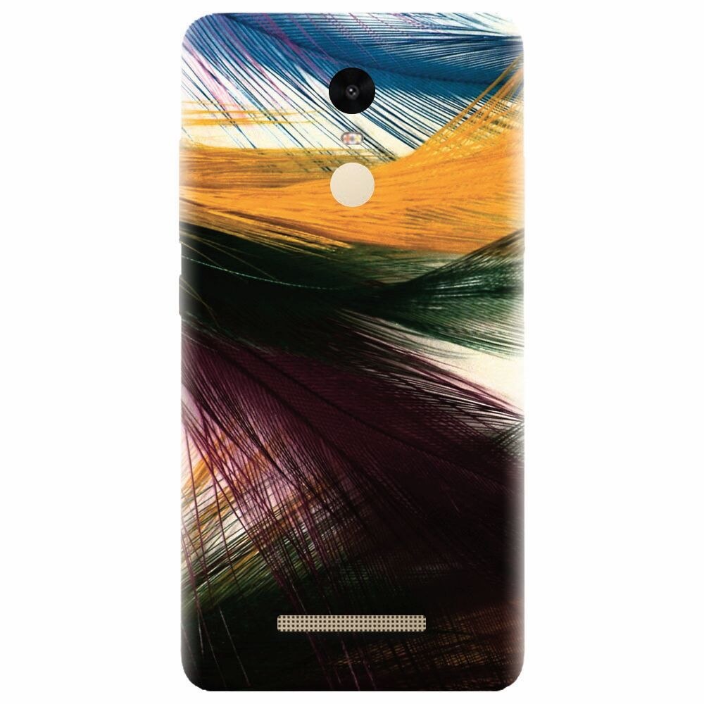 Husa silicon pentru Xiaomi Redmi Note 3, Colorful Peacock Feathers