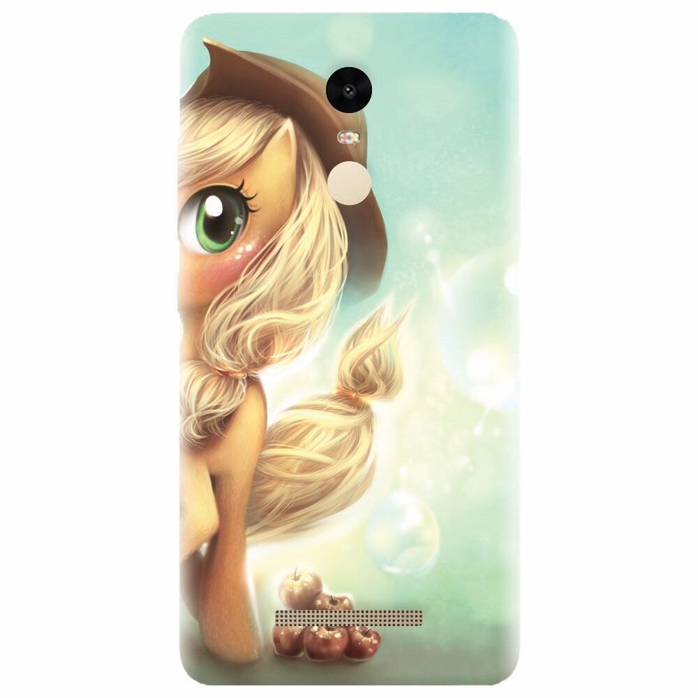 Husa silicon pentru Xiaomi Redmi Note 3, Applejack Pony Cute K