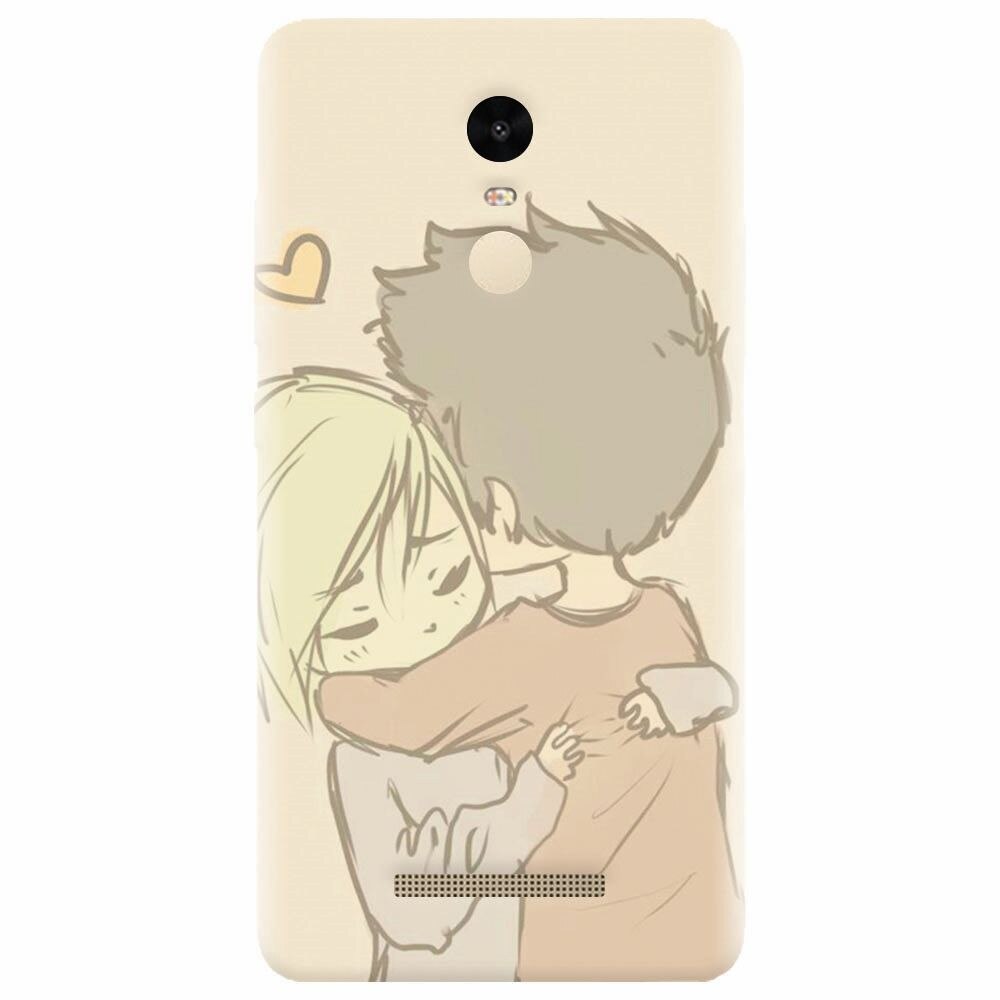 Husa silicon pentru Xiaomi Redmi Note 3, Couple Hug