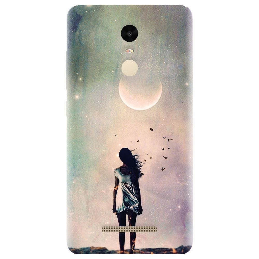 Husa silicon pentru Xiaomi Redmi Note 3, Alone Woman Cgi Hd K
