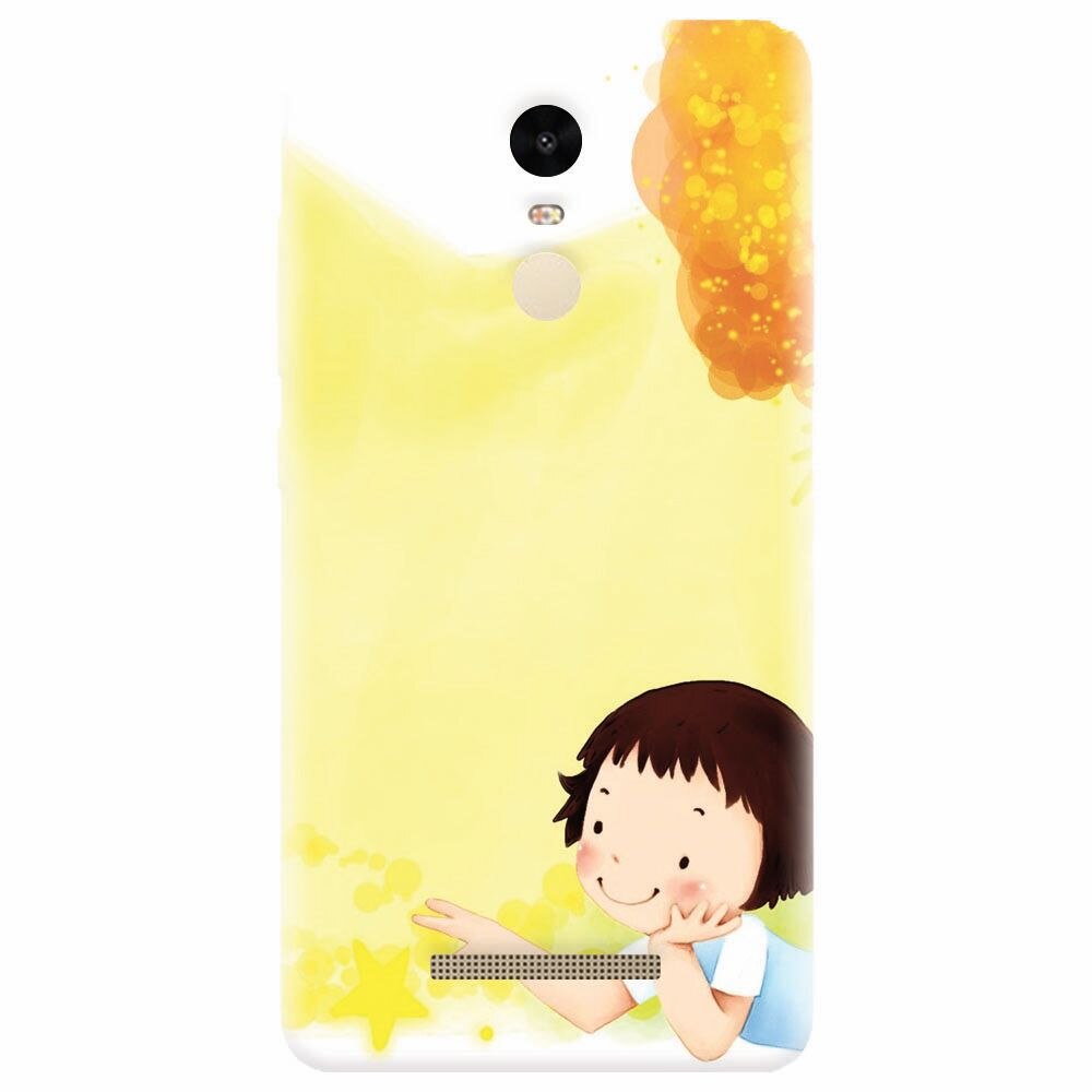 Husa silicon pentru Xiaomi Redmi Note 3, Child Autumn Paint Hd