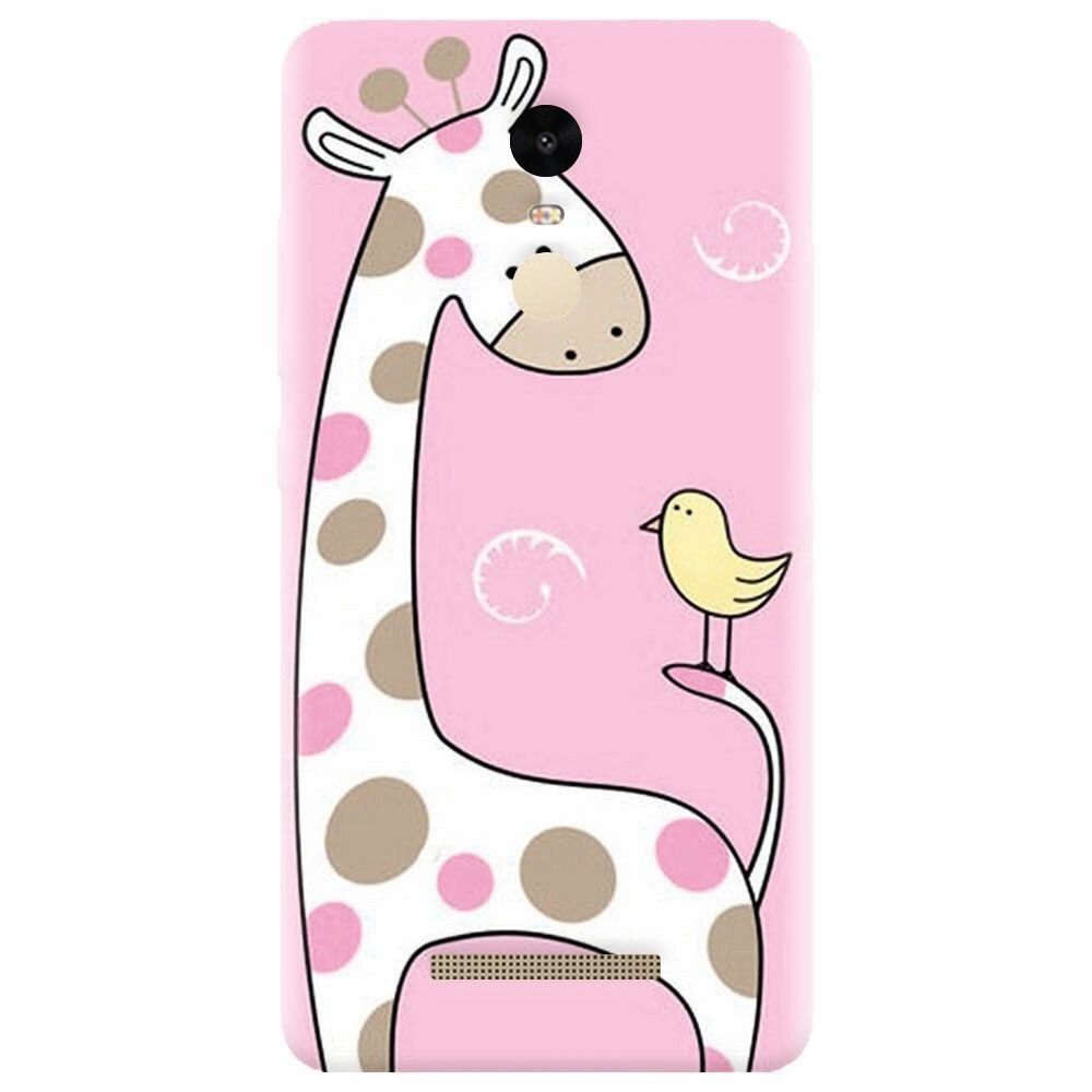 Husa silicon pentru Xiaomi Redmi Note 3, Cute Giraffe