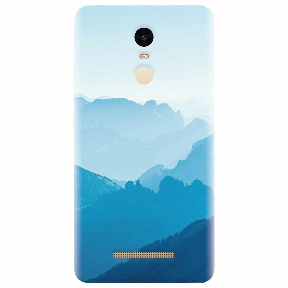 Husa silicon pentru Xiaomi Redmi Note 3, Blue Mountain Crests