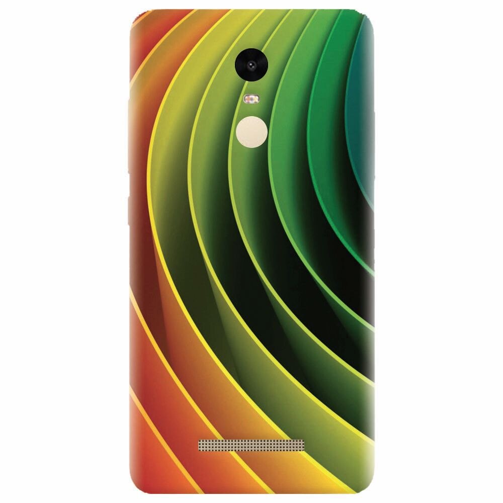 Husa silicon pentru Xiaomi Redmi Note 3, 3D Multicolor Abstract Lines