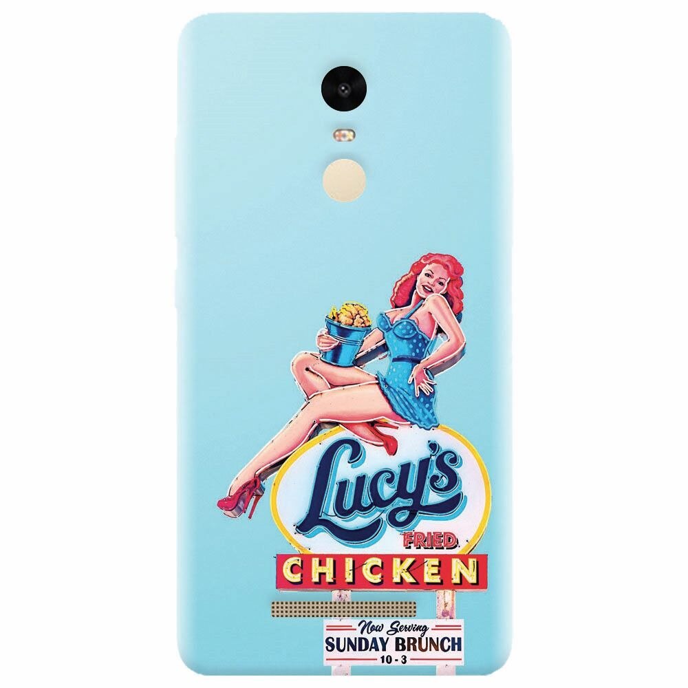 Husa silicon pentru Xiaomi Redmi Note 3, American Vintage Restaurant Sign